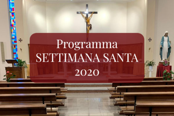 Programma Settimana Santa 2020