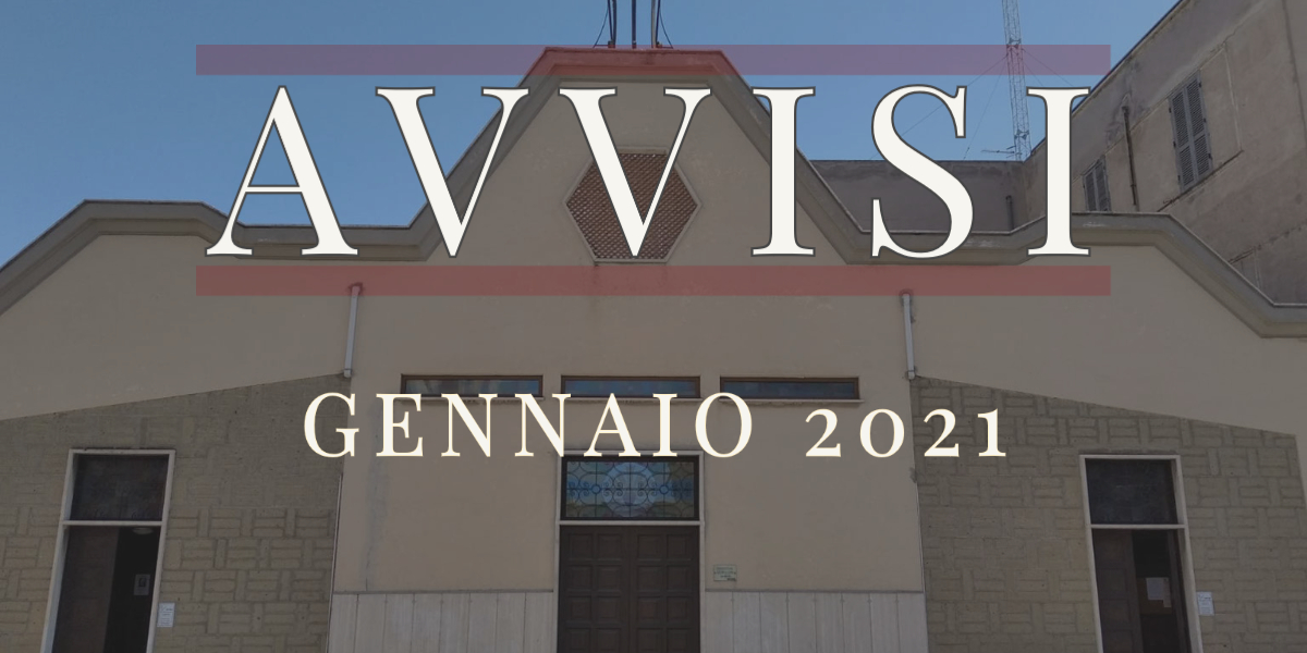 Avvisi gennaio 2021