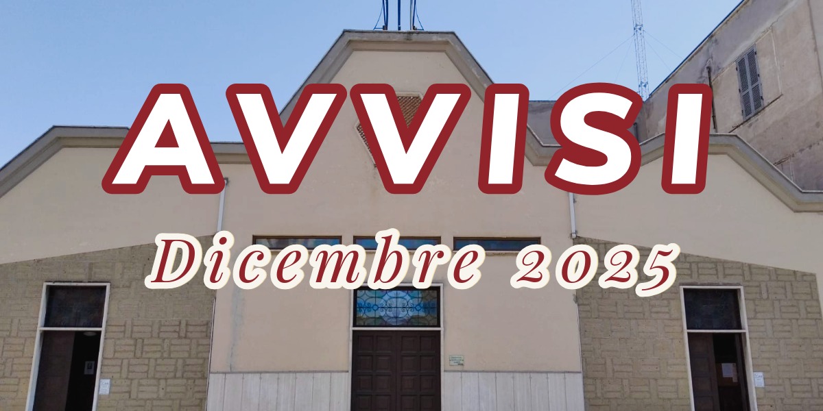 Avvisi parrocchiali dicembre 2025