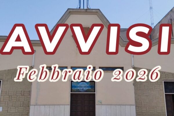 Locandina per avvisi del mese di febbraio 2026