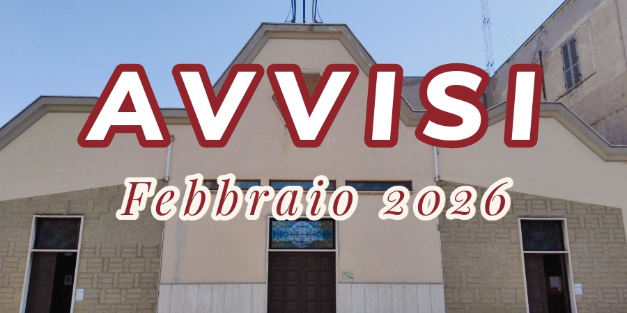 Locandina per avvisi del mese di febbraio 2026