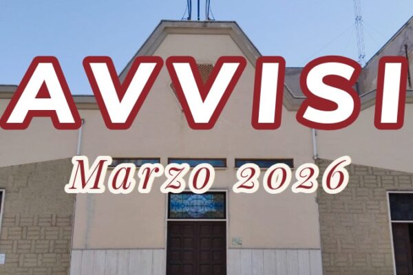 Locandina per avvisi del mese di marzo 2026