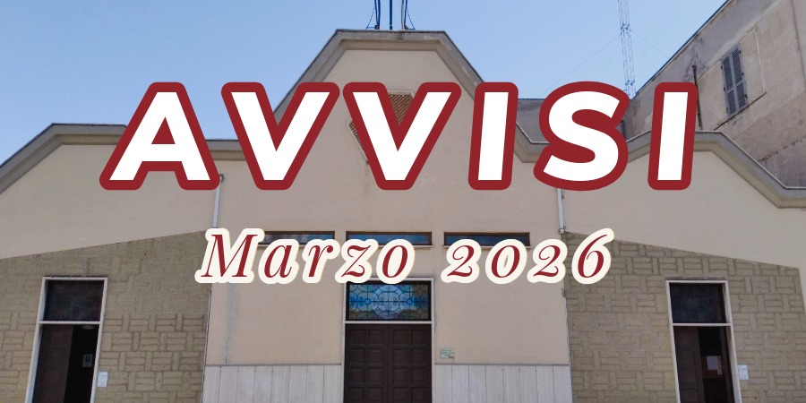 Locandina per avvisi del mese di marzo 2026